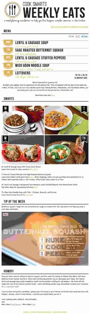 email marketing example
