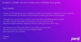 cold email pitch