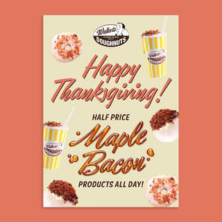 Penji food poster design example