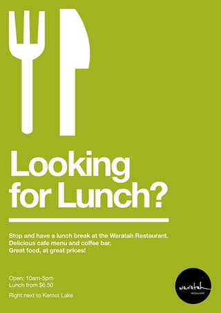 food poster design