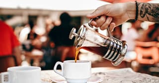 coffee enjoyment and hands