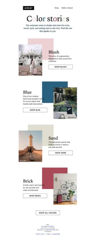 email marketing example