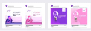example of Penji facebook ad