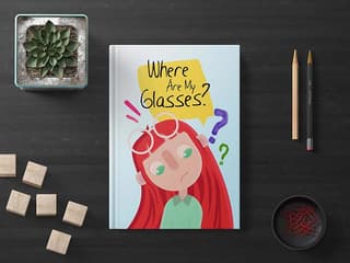 penji illustration of girl for book cover
