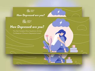 social media graphic about depression