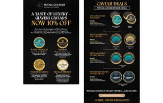 email designs royale gourmet caviar example