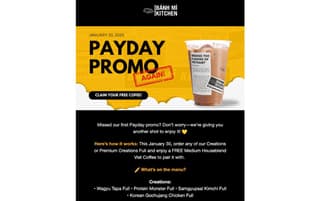 email designs Bahn Mi Kitchen example