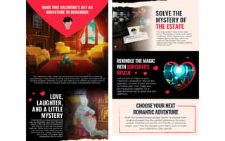 email designs mystery game sample