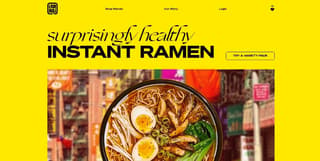 Homepage design example