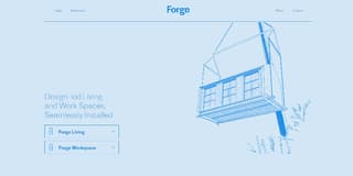 Homepage design example