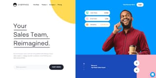 Homepage design example