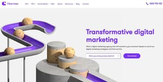 Homepage design example