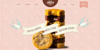 Homepage design example