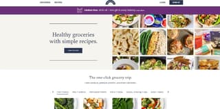 Homepage design example