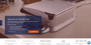 Homepage design example