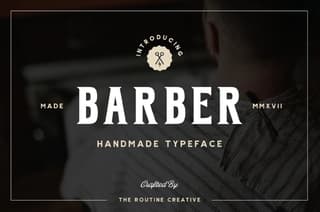 barber shop fonts