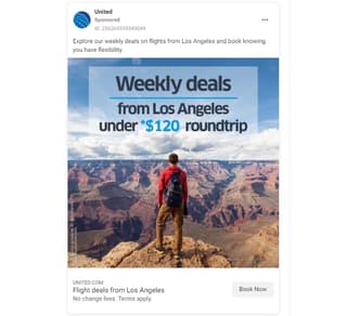 Facebook ad design example