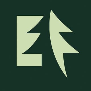 Endor Forest green tree logo design
