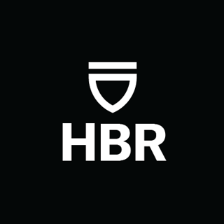 Harvard Business Review black and white logo design