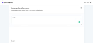 page to get fonts for instagram