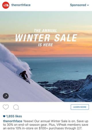 best instagram ad example