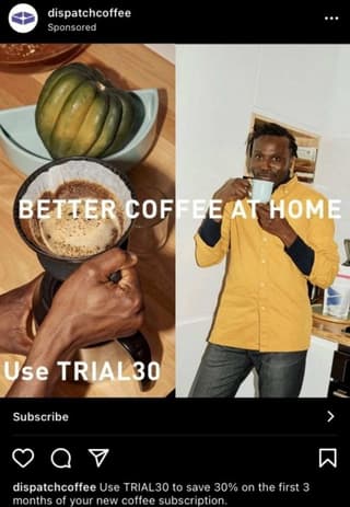 best instagram ad example