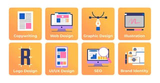 illustration of digital products