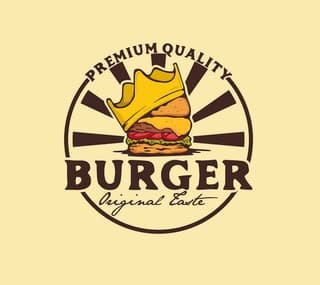 burger logo example