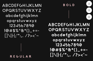 Geomatik trending font style