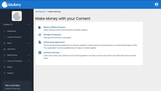Monetization window screenshot