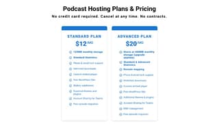 Blubrry pricing plans