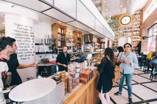 People in line at a coffee shop.

point of sales marketing