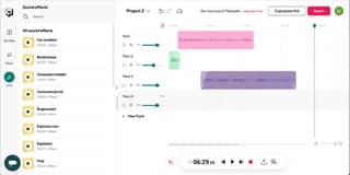 Podcast clips editor screenshot