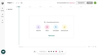 Podcast recording start options screenshot