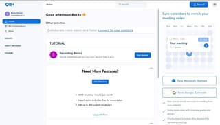 Otter.ai website dashboard screenshot