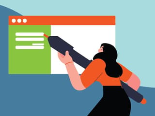 illustration of logo designer