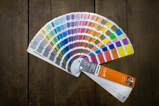Booklet of Pantone color swatches