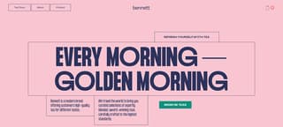 bennett tea web design for small business 