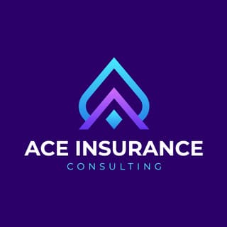 purple and blue insurance logo 