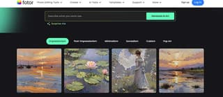 Fotor AI art generator