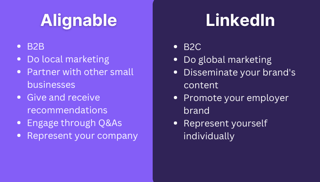 alignable vs linkedin comparison