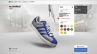 Adidas customization tool designed by Critical Mass