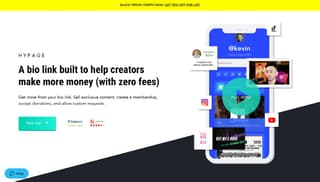 Hypage website screenshot
