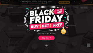 MockPlus Black Friday graphic