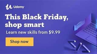 Udemy Black Friday deal graphic