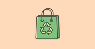illustration for sustainable shopping as ecommerce trend