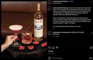 bar social media marketing example