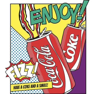 pop art advertising design example