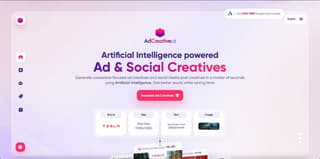 AdCreative.ai content creation website screenshot
