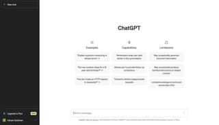 ChatGPT web app screenshot